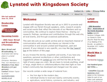 Tablet Screenshot of lynsted-society.co.uk
